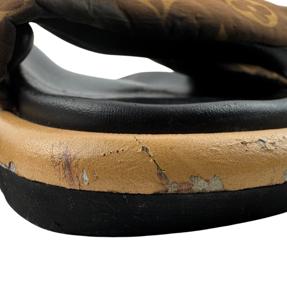 LOUIS VUITTON Monogram Pillow Pool Sliders Size 6 UK LHQ14594