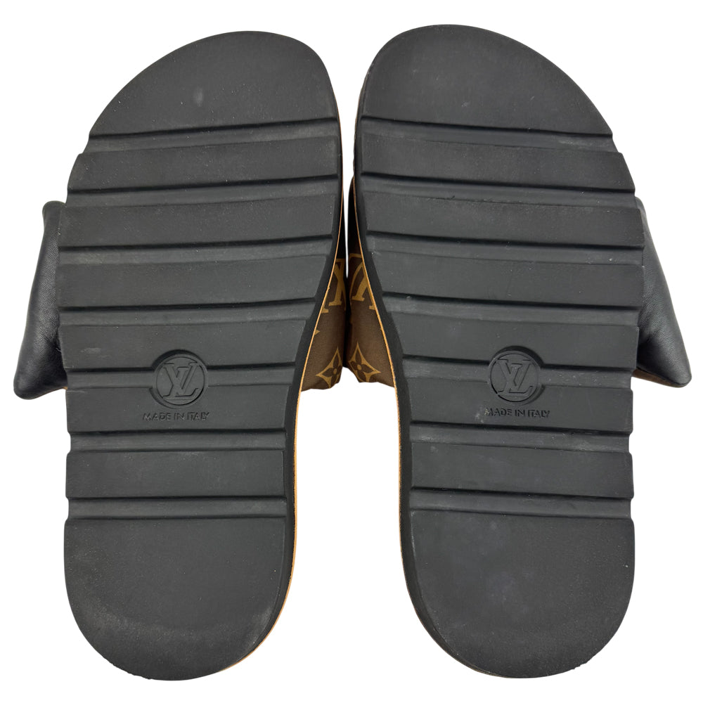 LOUIS VUITTON Monogram Pillow Pool Sliders Size 6 UK LHQ14594