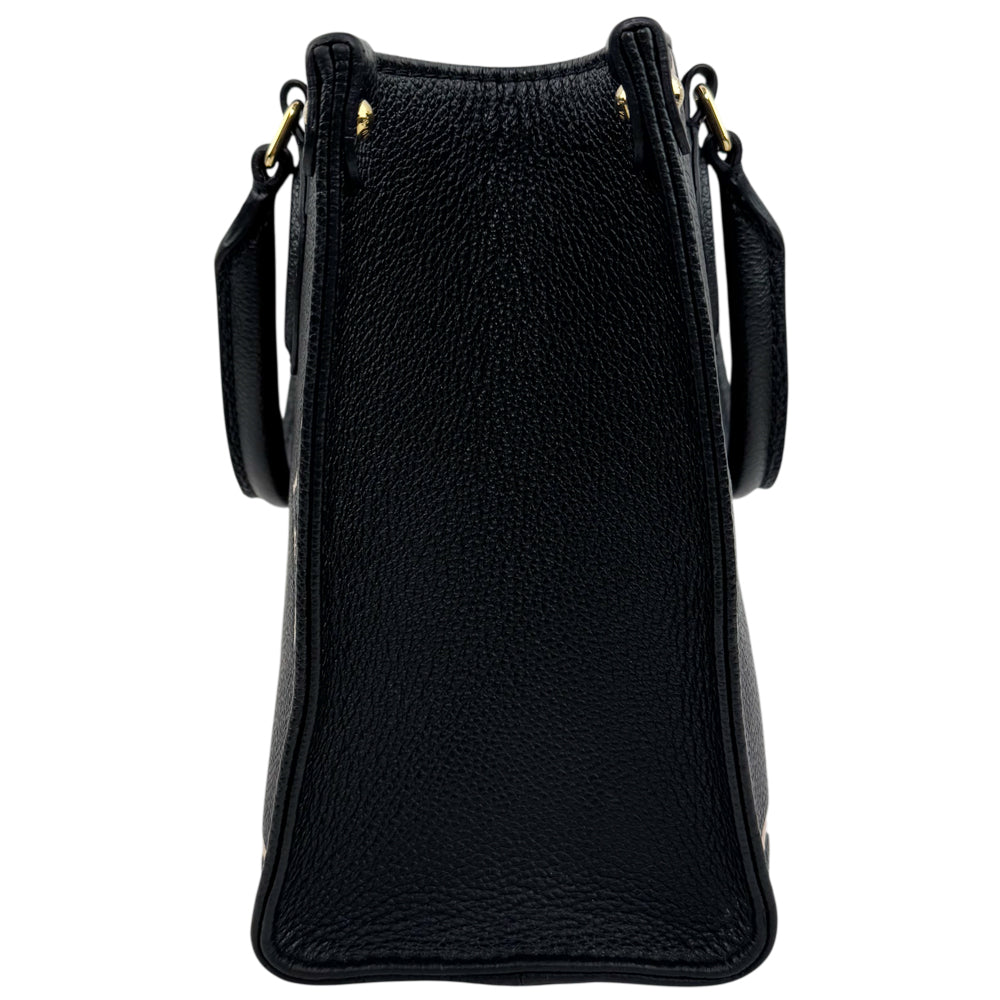 LOUIS VUITTON On The Go PM Empreinte Black Leather Monogram Shoulder Bag LHQ1595