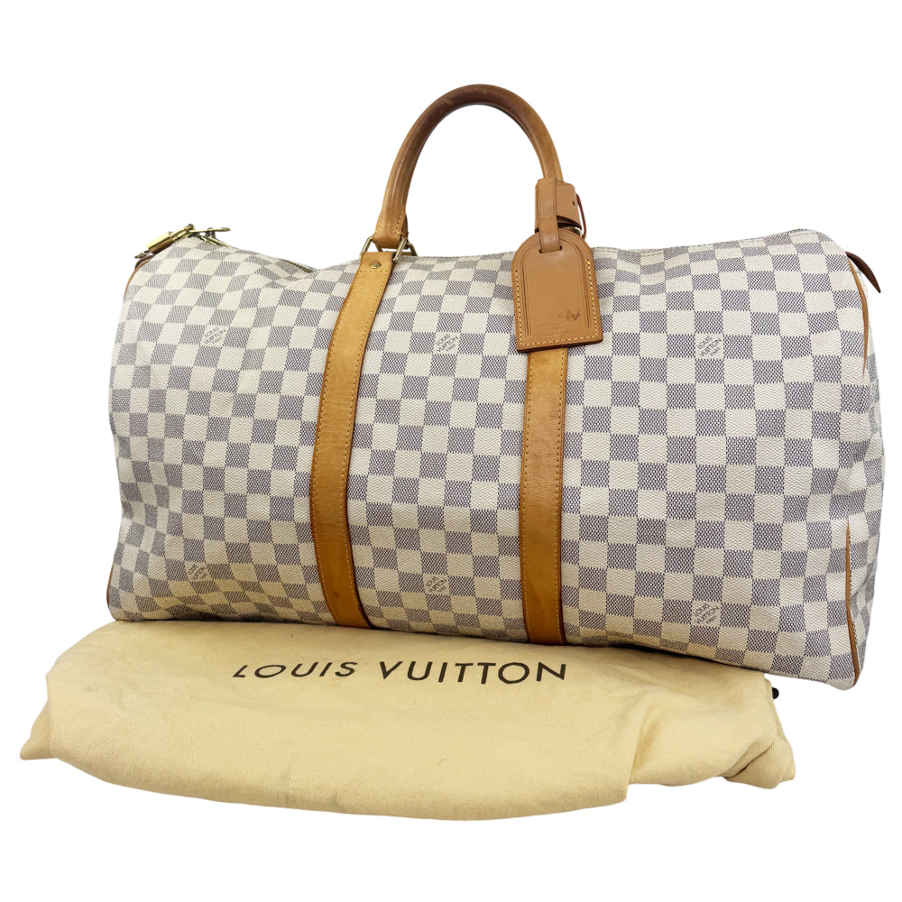 LOUIS VUITTON Keepall 50 Damier Azur LHQ1598