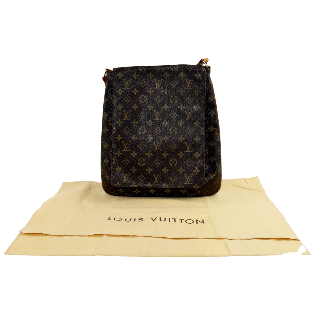 LOUIS VUITTON Musette Salsa GM Brown Monogram Shoulder Bag LHQ1599