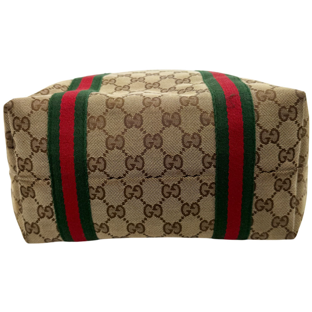 GUCCI GG Supreme Sherry Line Tote Shoulder Bag LHQ1612