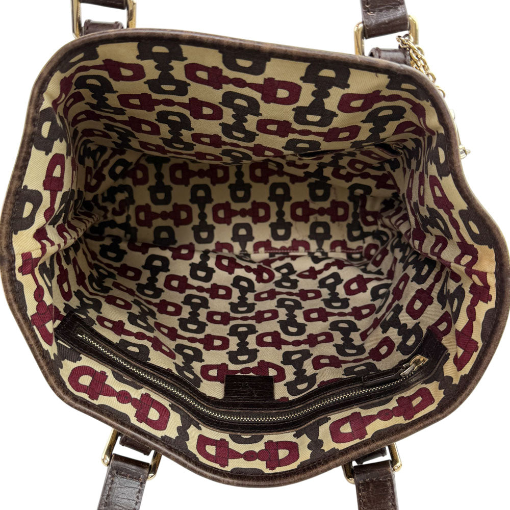 GUCCI GG Supreme Sherry Line Tote Shoulder Bag LHQ1612