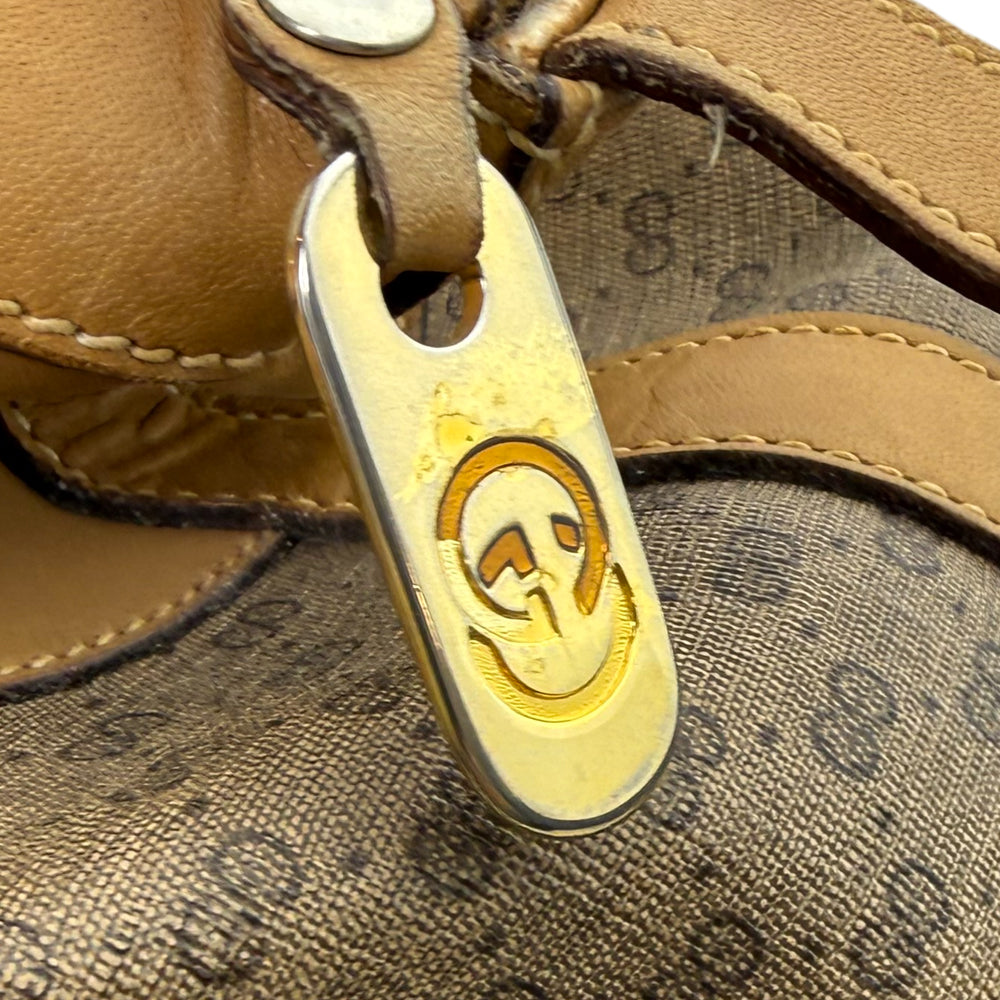 GUCCI Micro GG Supreme Sherry Line Boston Bag LHQ1621