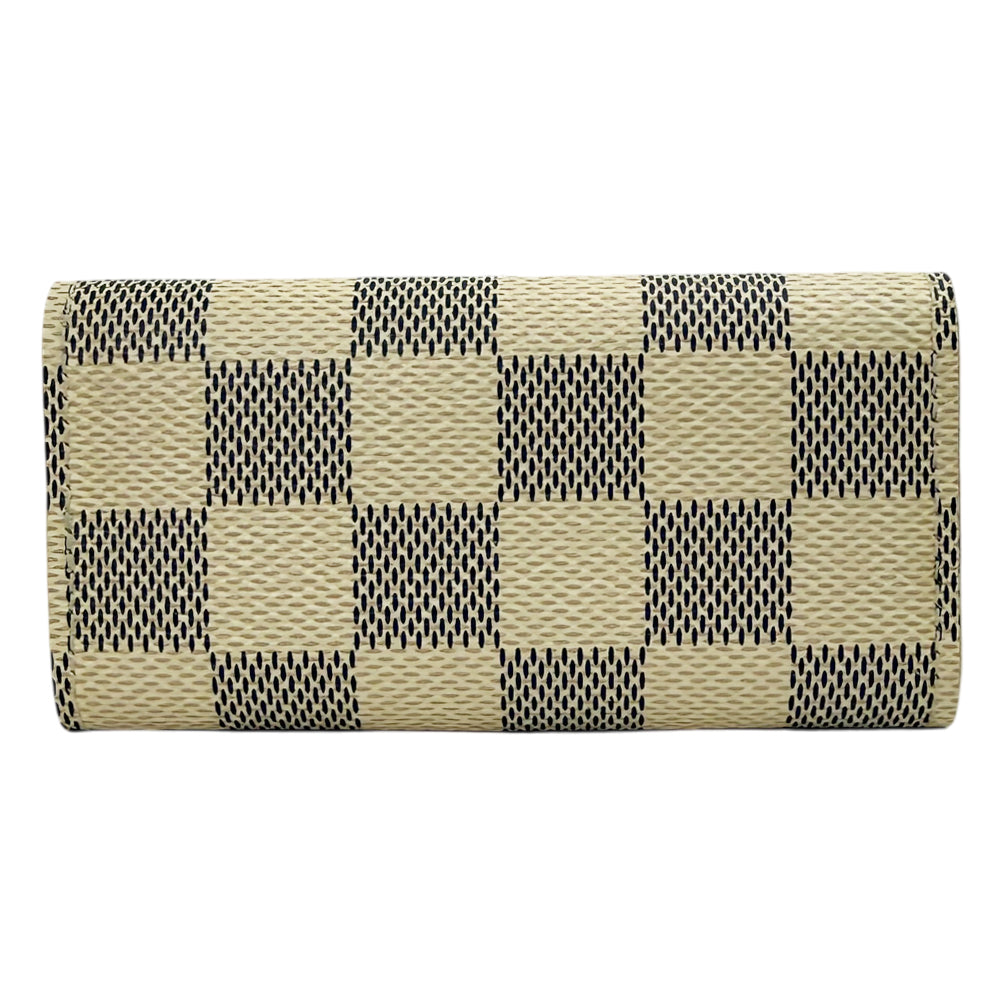 LOUIS VUITTON Damier Azur 4 Point Keyholder Case With Box LHQ1625