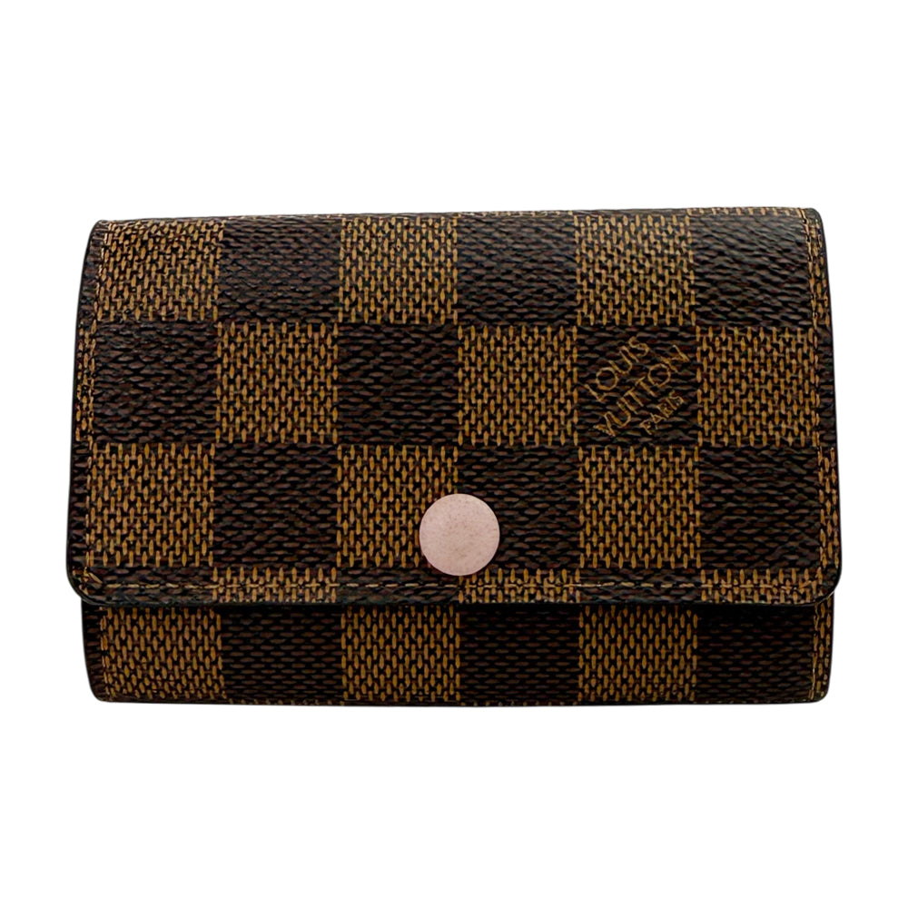LOUIS VUITTON Damier Ebene 6 Point Keyholder Case LHQ1627