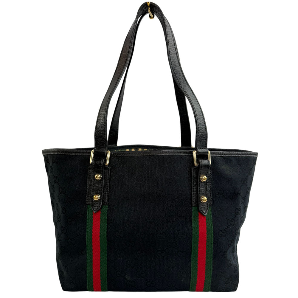 GUCCI GG Supreme Sherry Line Tote Shoulder Bag LHQ1630