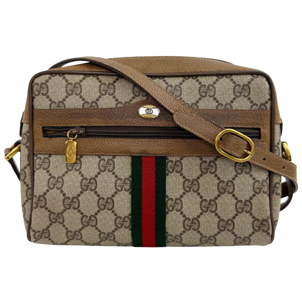 GUCCI GG Supreme Sherry Line Crossbody Shoulder Bag LHQ1632
