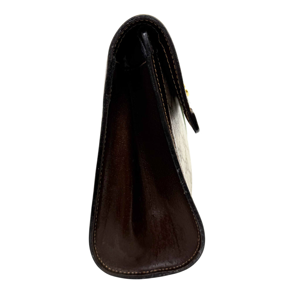 GUCCI GG Supreme Sherry Line Clutch Bag LHQ1633