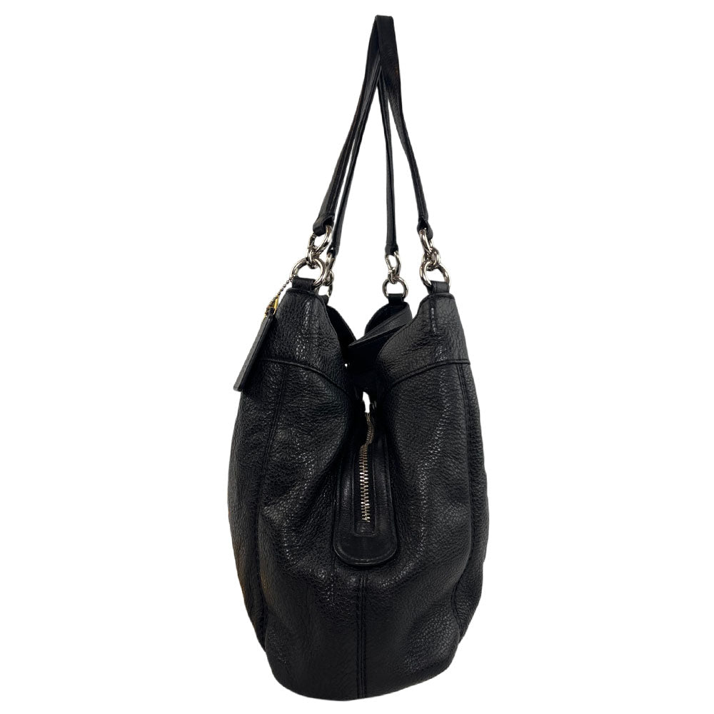 COACH Black Leather Shoulder Bag LHQ1645