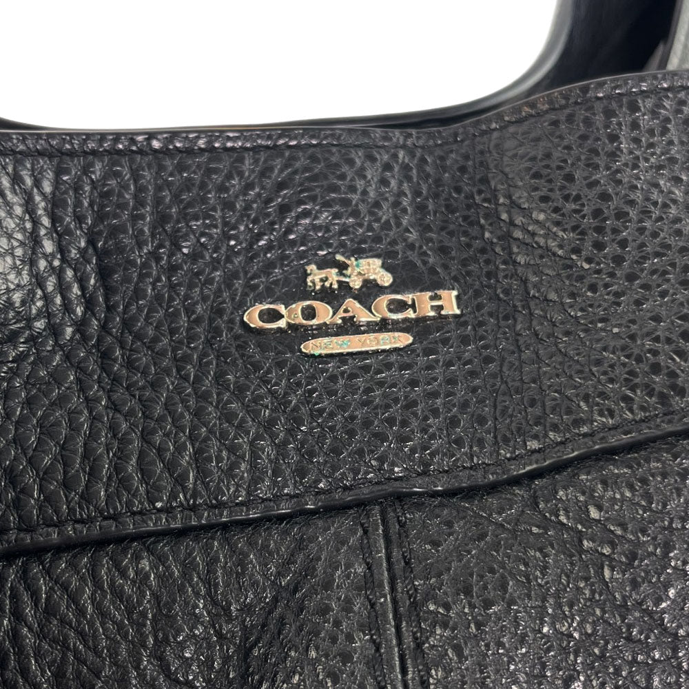 COACH Black Leather Shoulder Bag LHQ1645