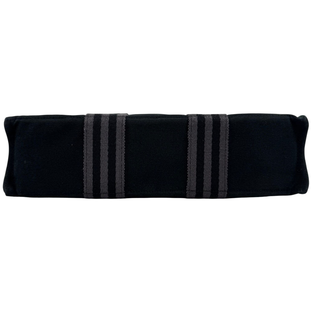 HERMES Fourre Tout Black Canvas Tote Bag LHQ1651