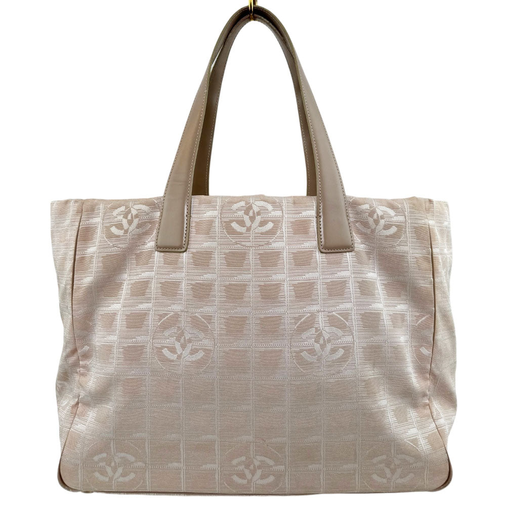 CHANEL Nude Pink New Travel Line Tote Shoulder Bag LHQ1655