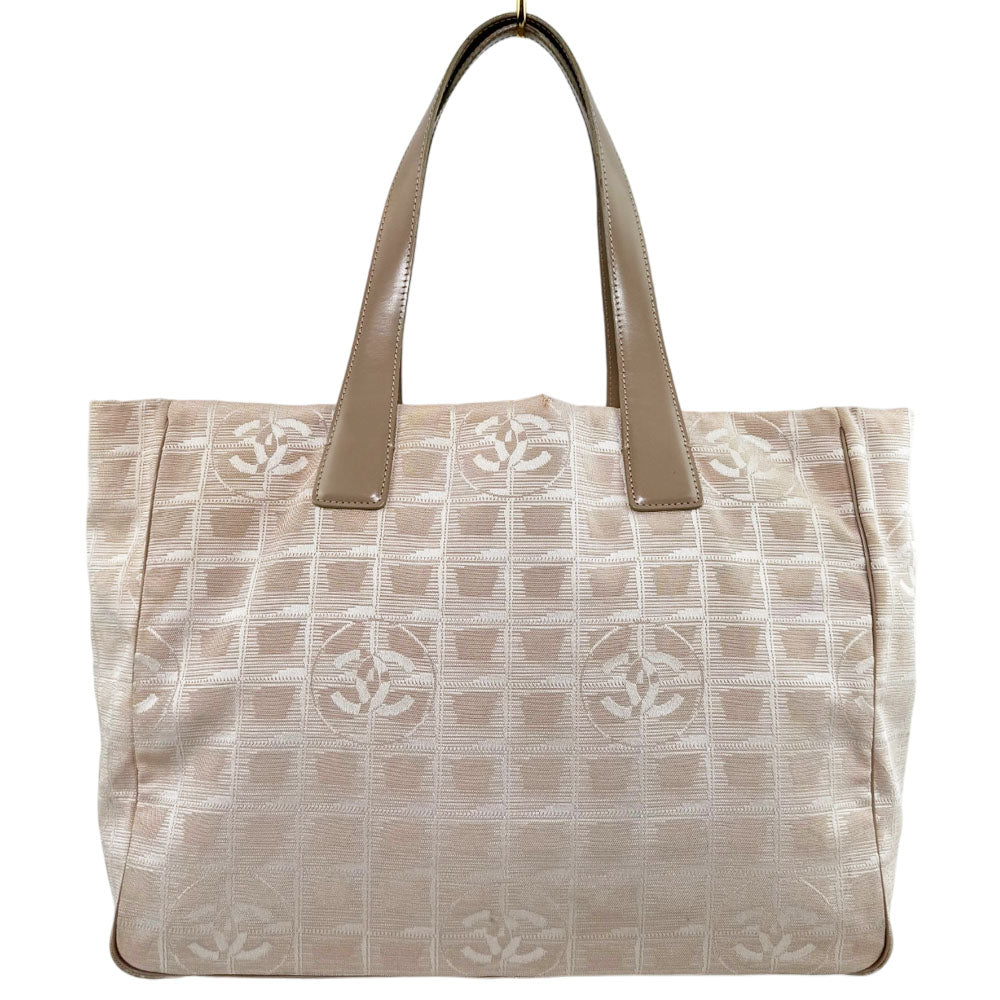 CHANEL Nude Pink New Travel Line Tote Shoulder Bag LHQ1655