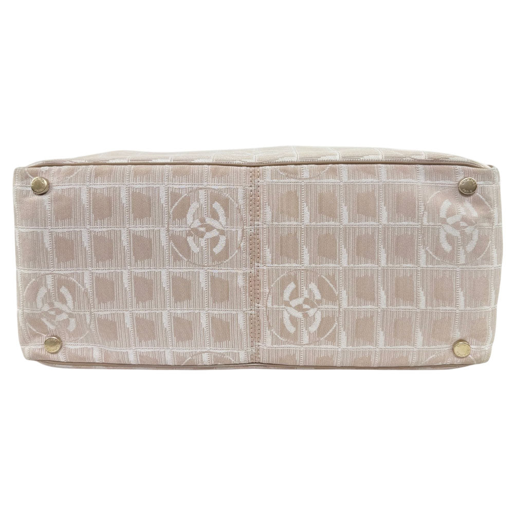 CHANEL Nude Pink New Travel Line Tote Shoulder Bag LHQ1655