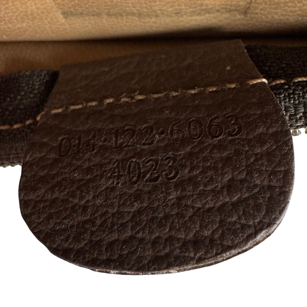 GUCCI GG Supreme Brown Clutch Bag LHQ1657