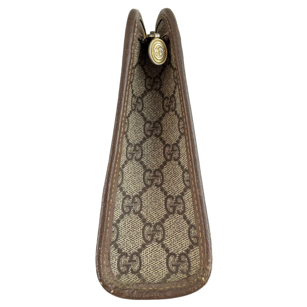 GUCCI GG Supreme Brown Clutch Bag LHQ1657