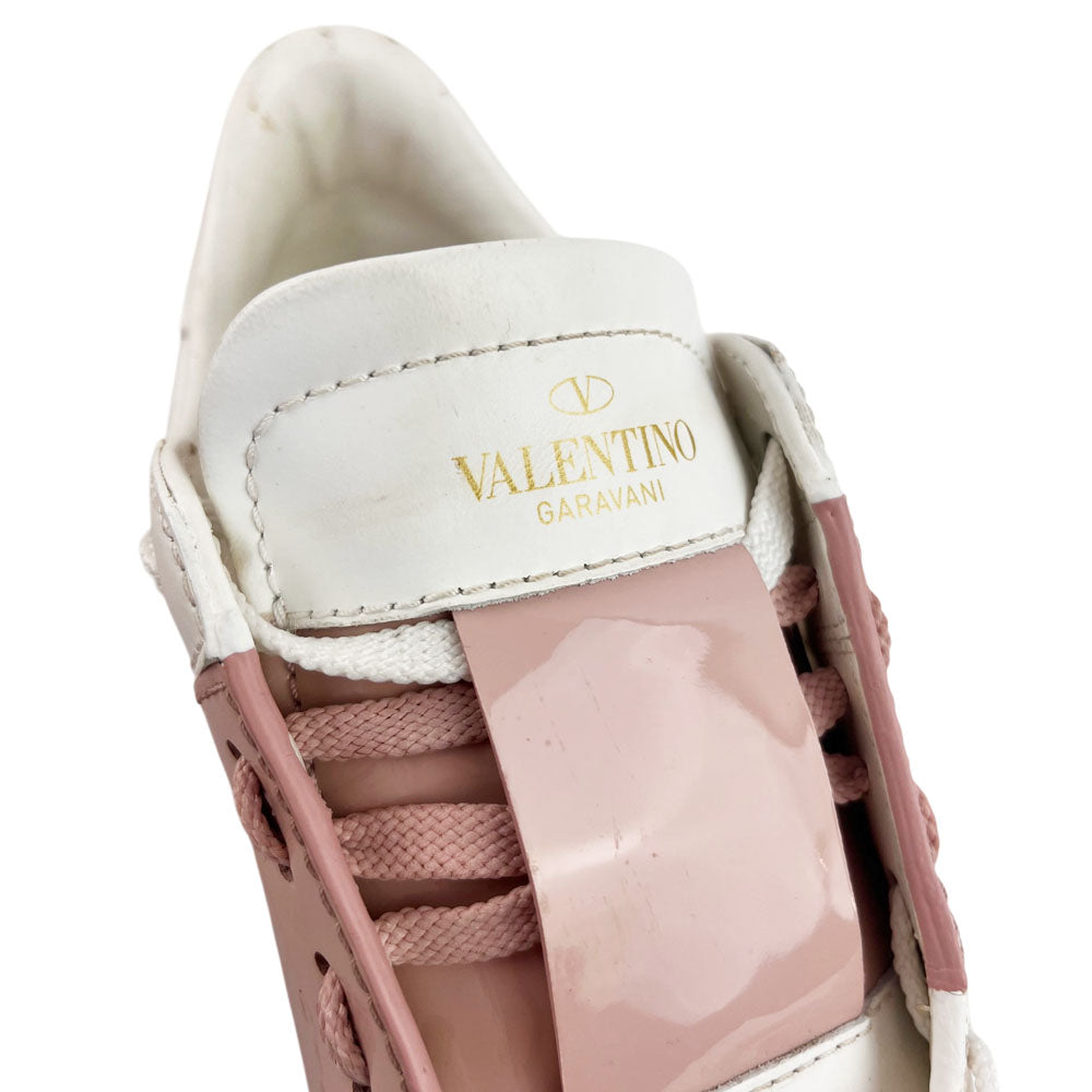 VALENTINO White Leather Open Sneakers Size 5.5 UK LHQ1661