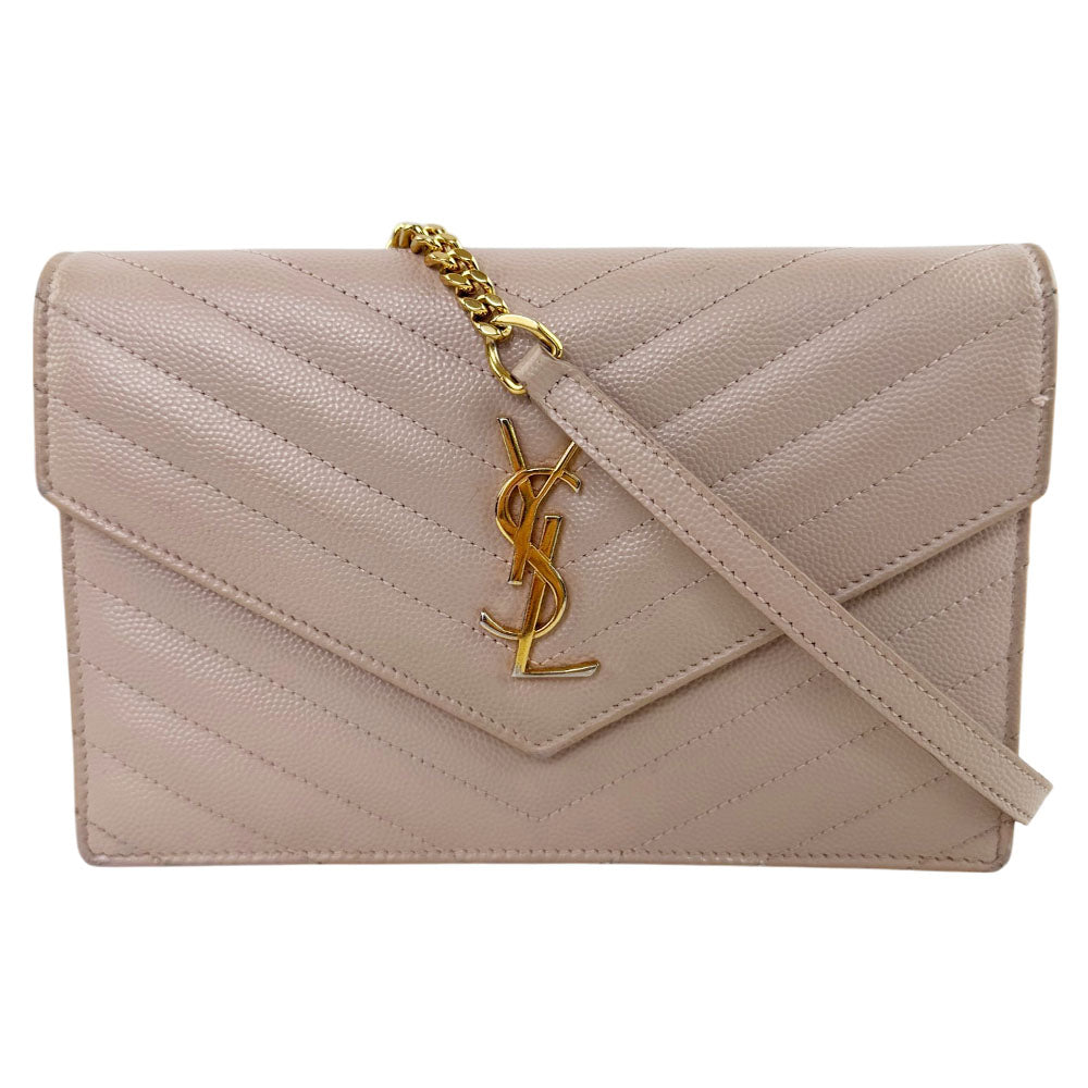 YVES SAINT LAURENT YSL Nude Pink Classic Cassandre WOC Shoulder Bag LHQ1664