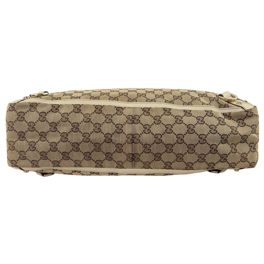 GUCCI GG Canvas Abbey Shoulder Tote Bag LHQ1666