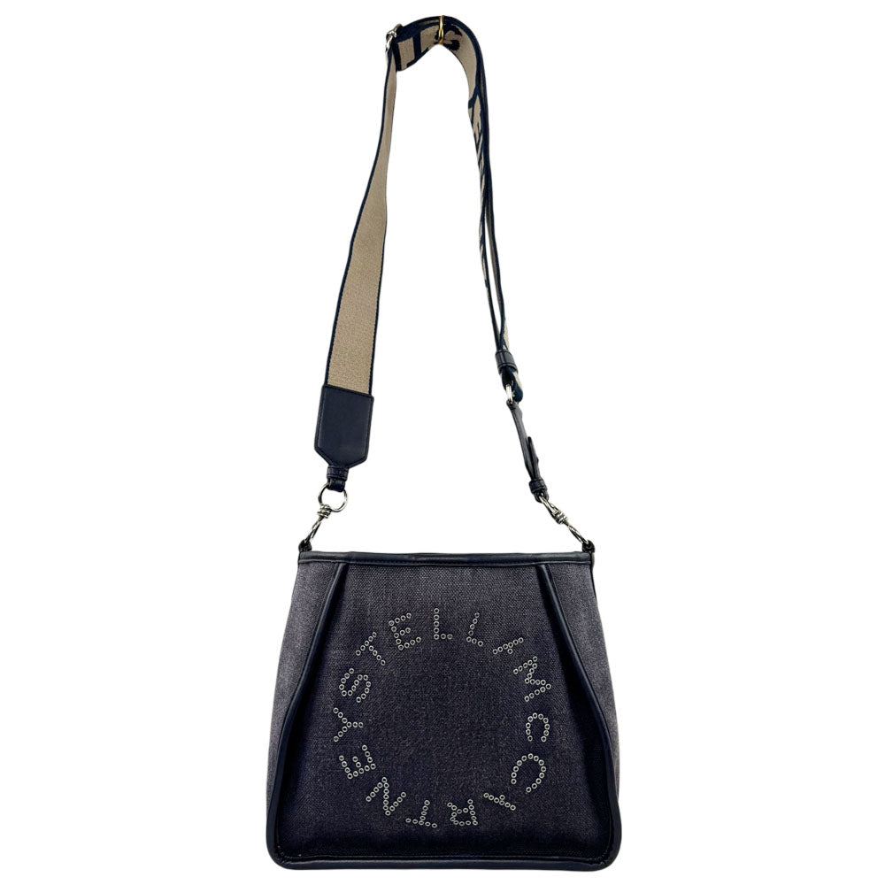 STELLA McCARTNEY Mini Blue Denim Logo Crossbody Shoulder Bag LHQ1669