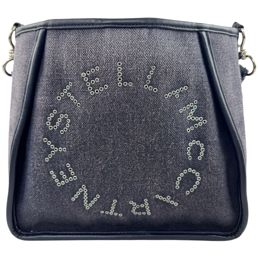 STELLA McCARTNEY Mini Blue Denim Logo Crossbody Shoulder Bag LHQ1669