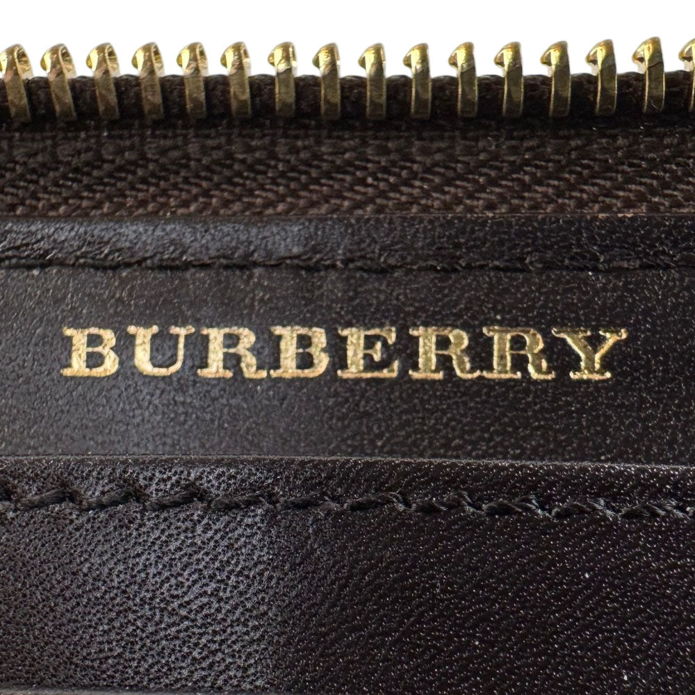 BURBERRY Haymarket Nova Check Zip-around Purse Wallet LHQ1671