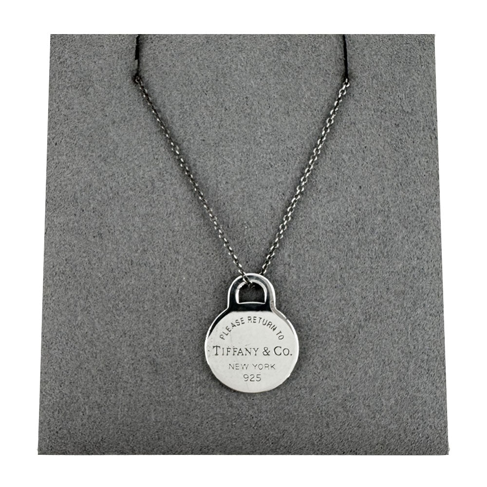 TIFFANY & CO Return To Round Tag Necklace LHQ1674