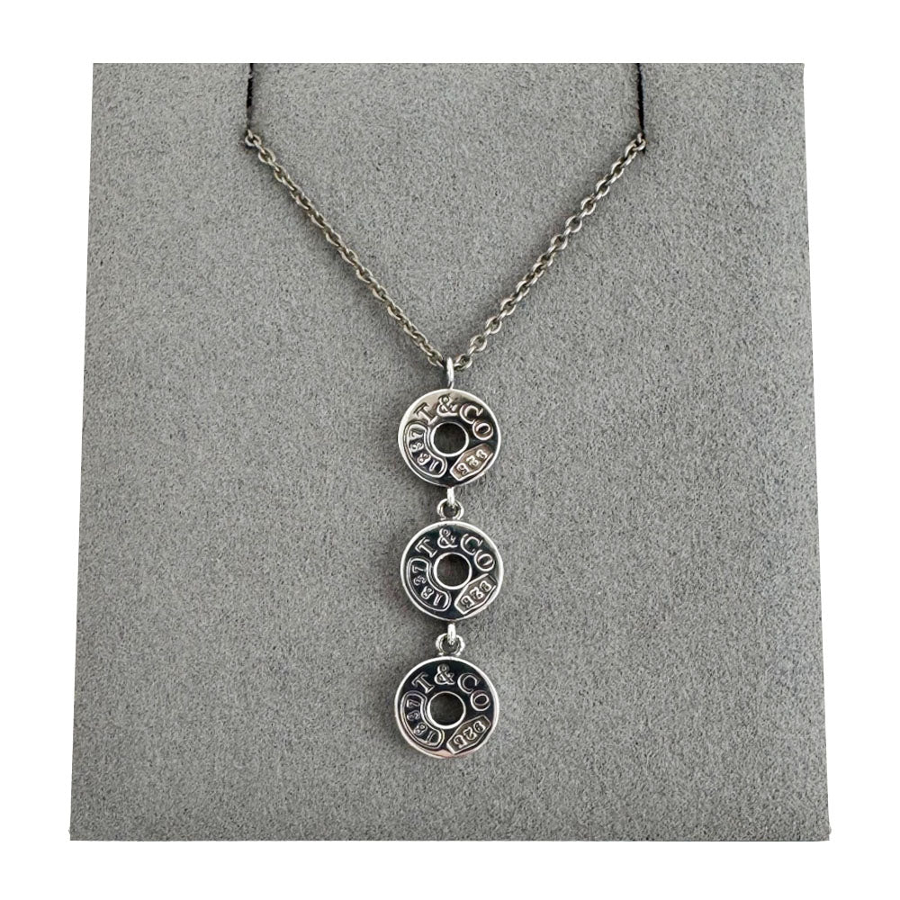 TIFFANY & CO 1837 Triple Circle Necklace LHQ1678