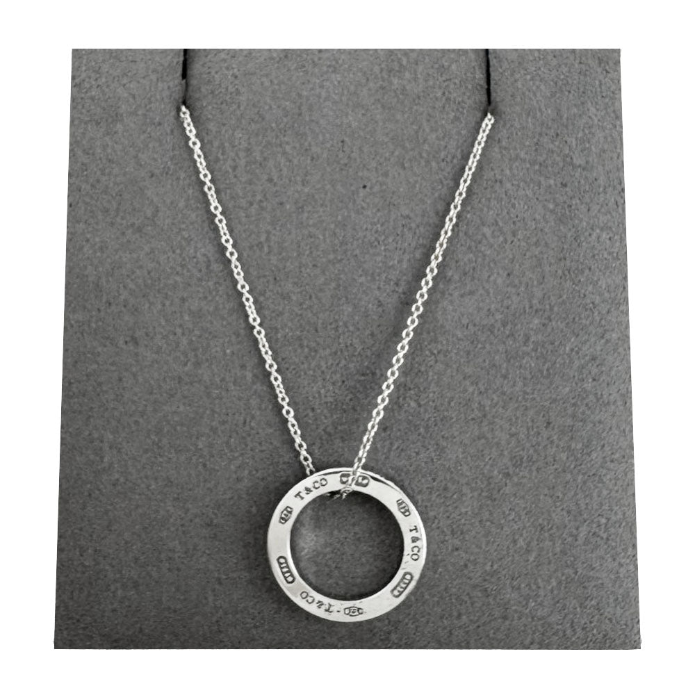 TIFFANY & CO Small 1837 Ring Pendant Necklace LHQ1679