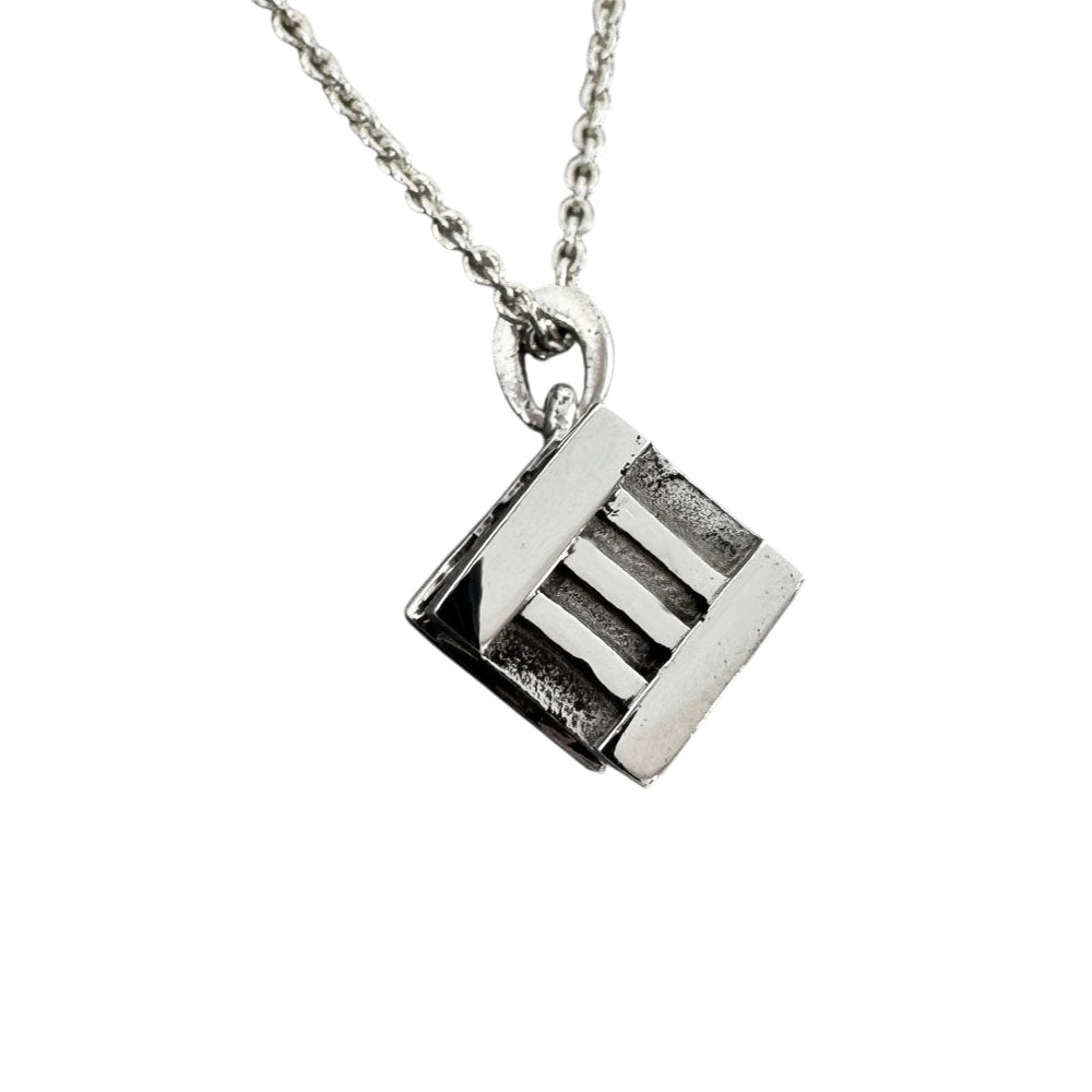 TIFFANY & Co. Atlas Cube Pendant Necklace LHQ1680