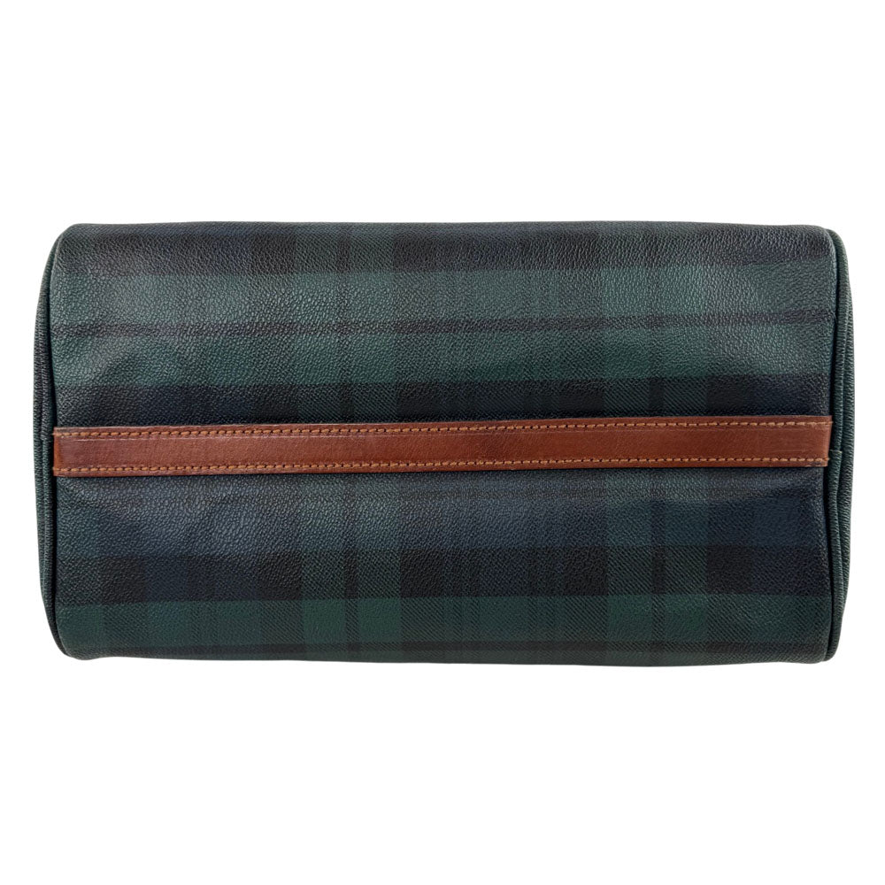 POLO RALPH LAUREN Green/Blue Tartan Check Boston Bag LHQ1684