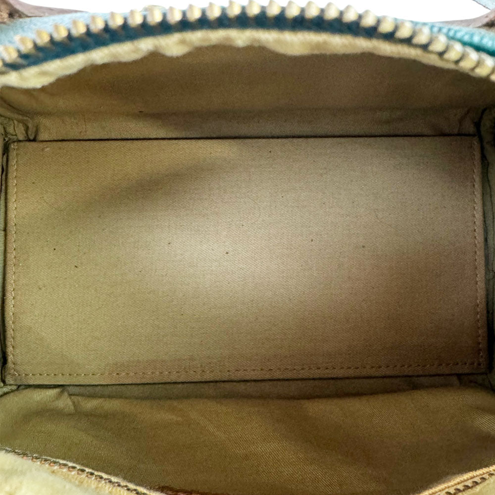 POLO RALPH LAUREN Green/Blue Tartan Check Boston Bag LHQ1684
