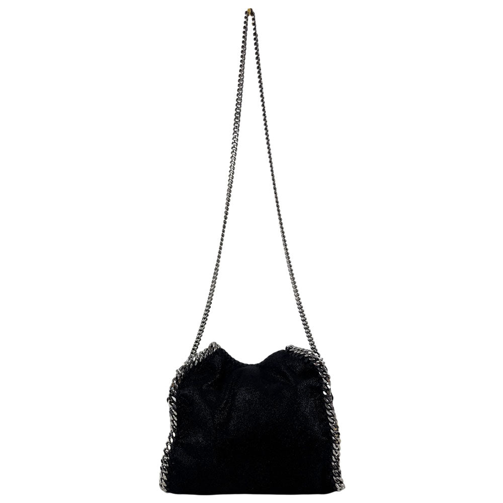 STELLA McCARTNEY Falabella Black Chain Shoulder Bag LHQ1686