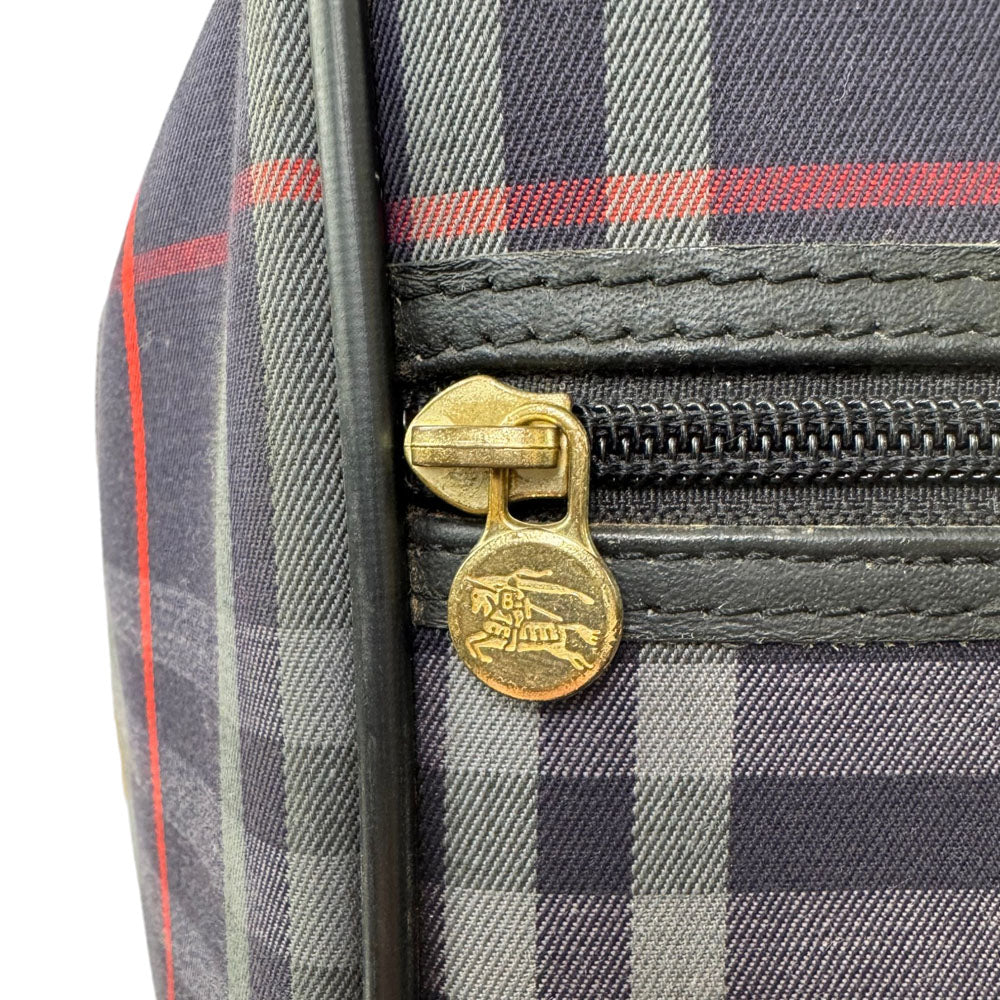 BURBERRY Blue Nova Check Boston Weekend Bag LHQ1687