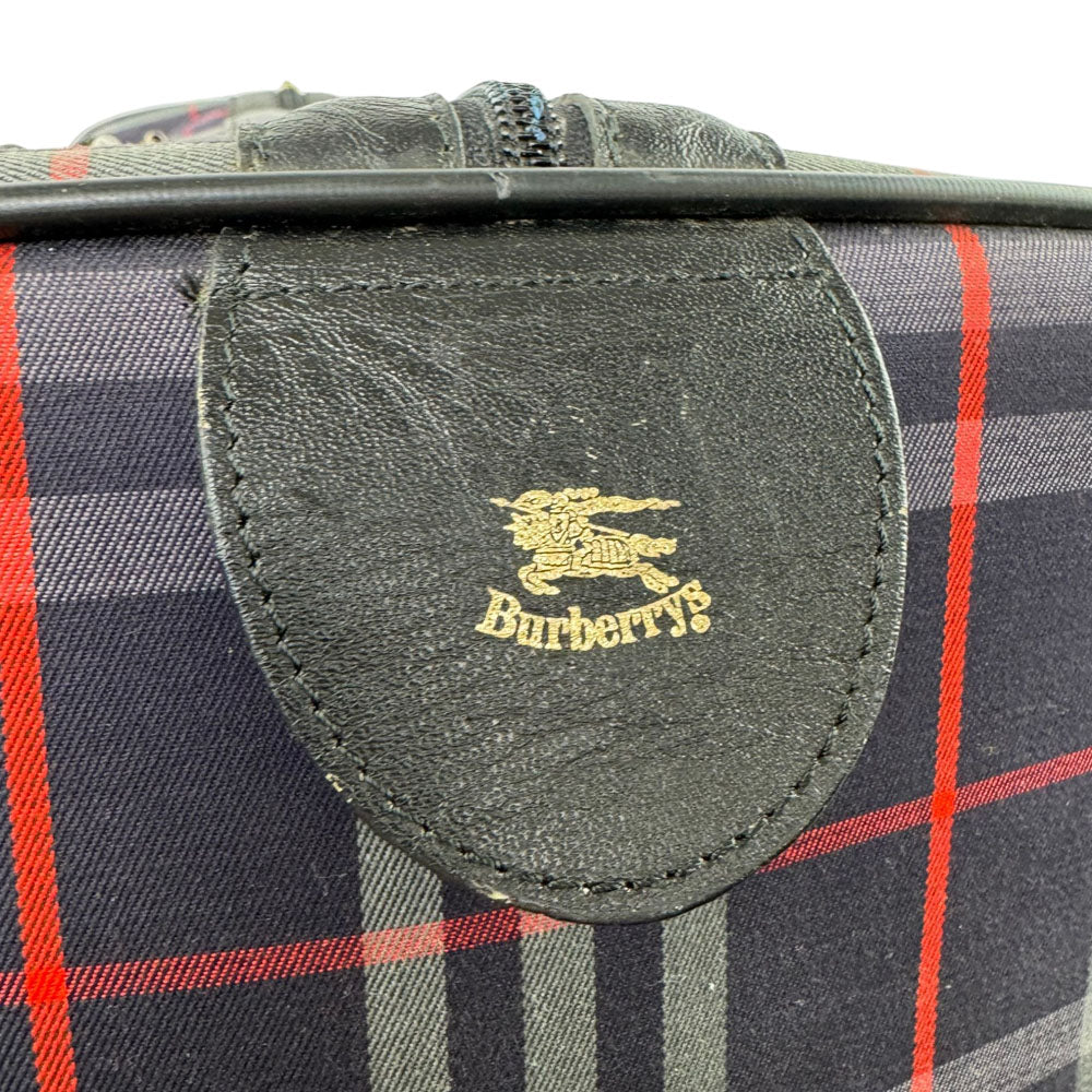 BURBERRY Blue Nova Check Boston Weekend Bag LHQ1687