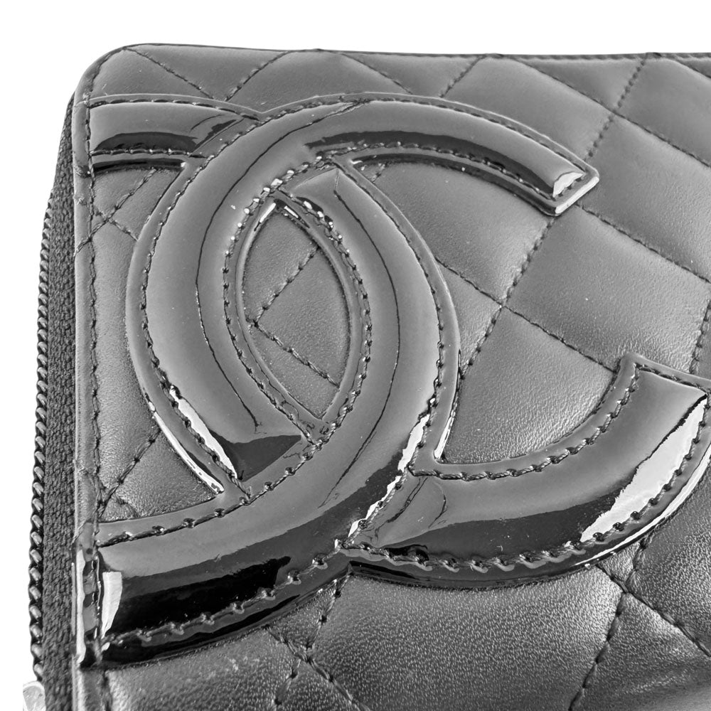 CHANEL Ligne Cambon Zip Around Long Wallet Purse LHQ1700