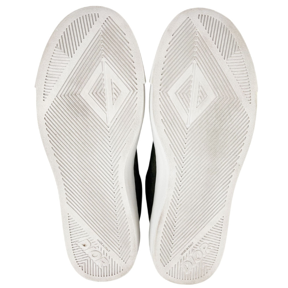 CHRISTIAN DIOR B101 Khaki Green Suede Trainers Size 9 UK LHQ1706