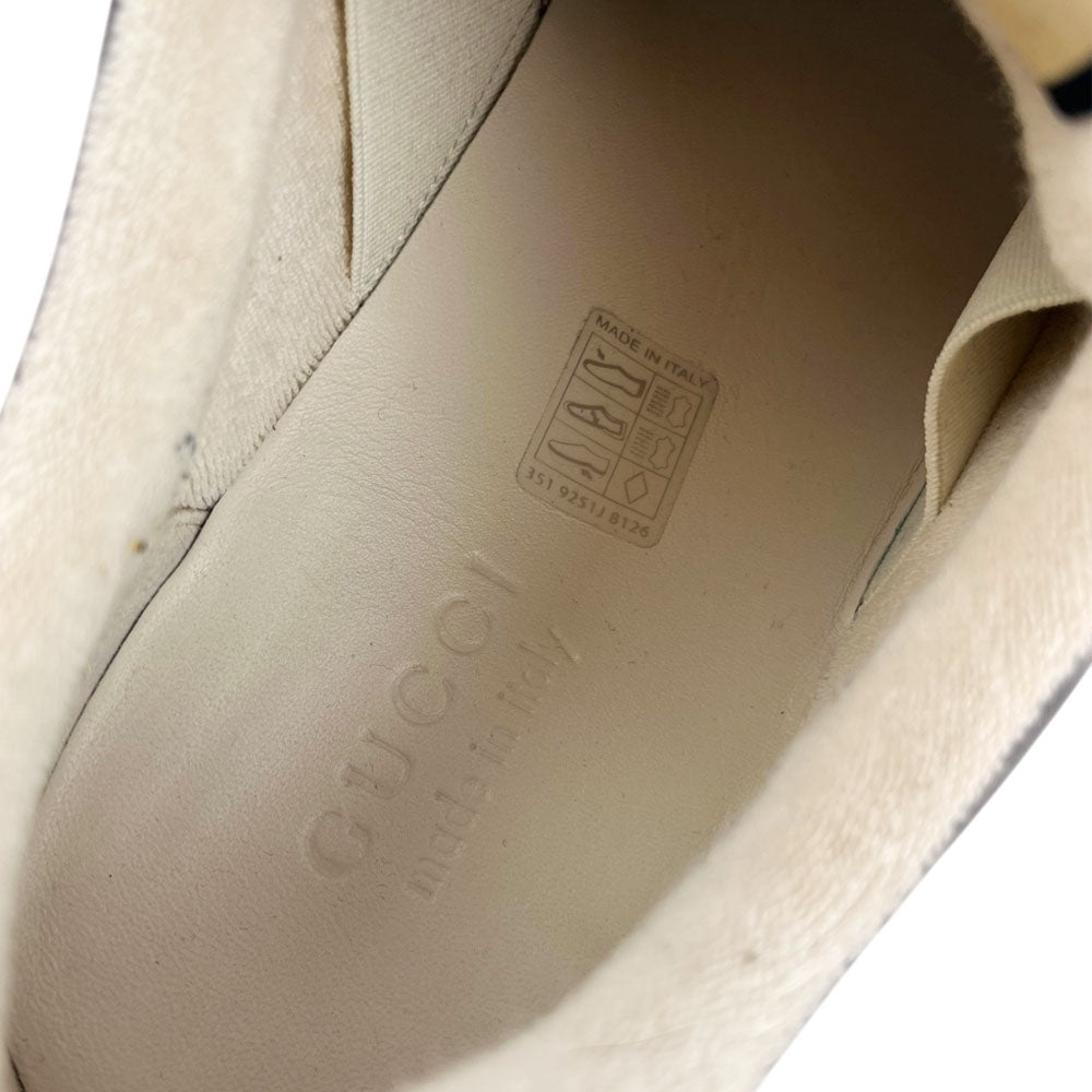 GUCCI GG Grey Suede Screener Trainers Size 9 UK LHQ1708