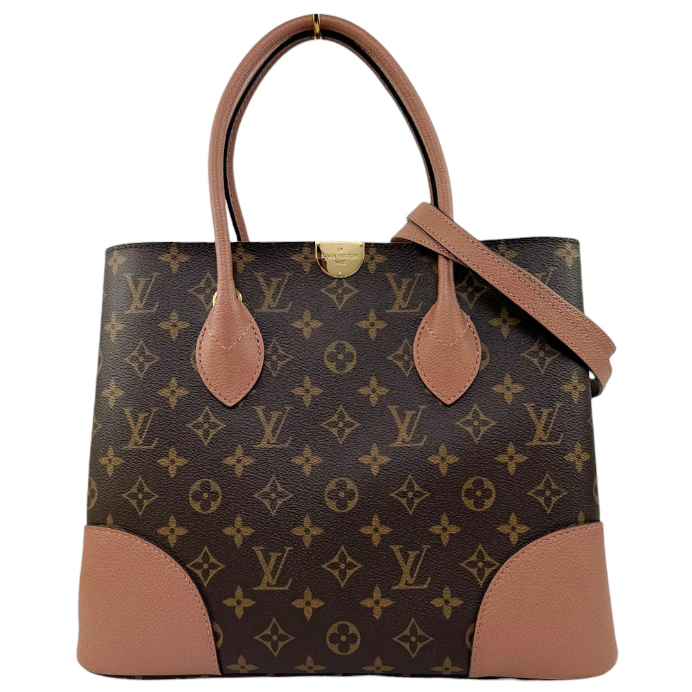 LOUIS VUITTON Flandrin Brown Monogram Handbag Shoulder Bag LHQ571