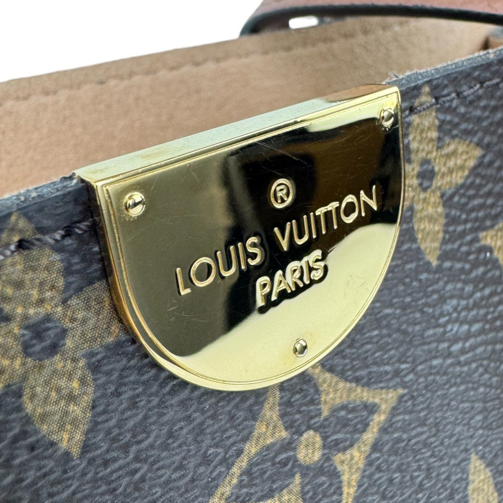 LOUIS VUITTON Flandrin Brown Monogram Handbag Shoulder Bag LHQ571