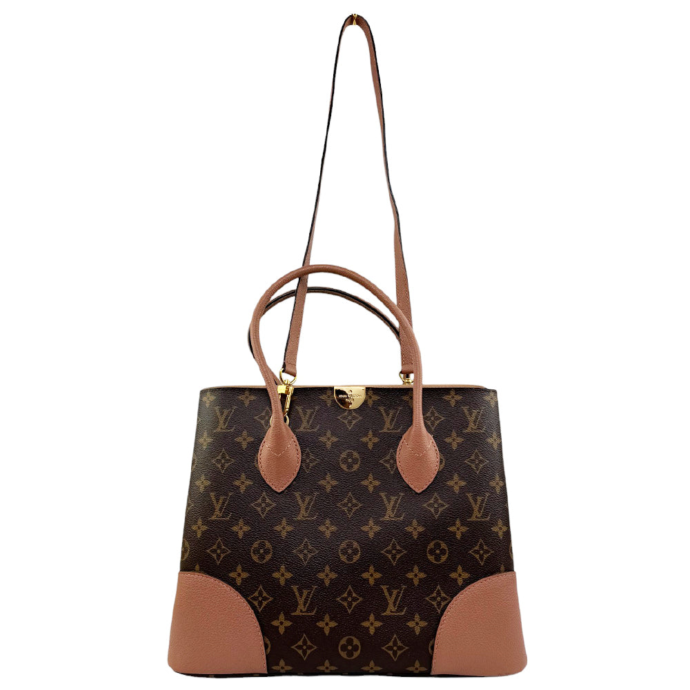 LOUIS VUITTON Flandrin Brown Monogram Handbag Shoulder Bag LHQ571