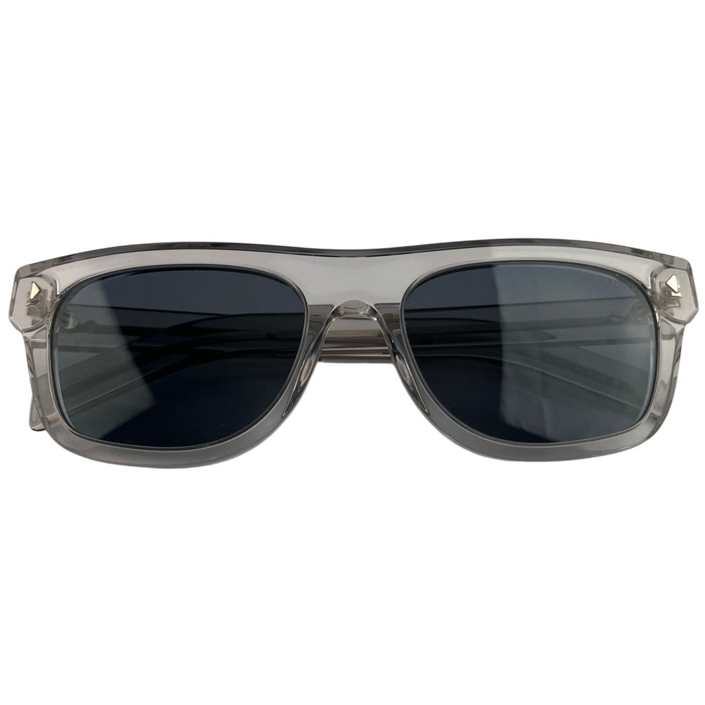 PRADA Clear Square Blue Lens Sunglasses LHQ1713