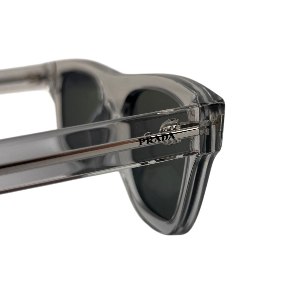 PRADA Clear Square Blue Lens Sunglasses LHQ1713