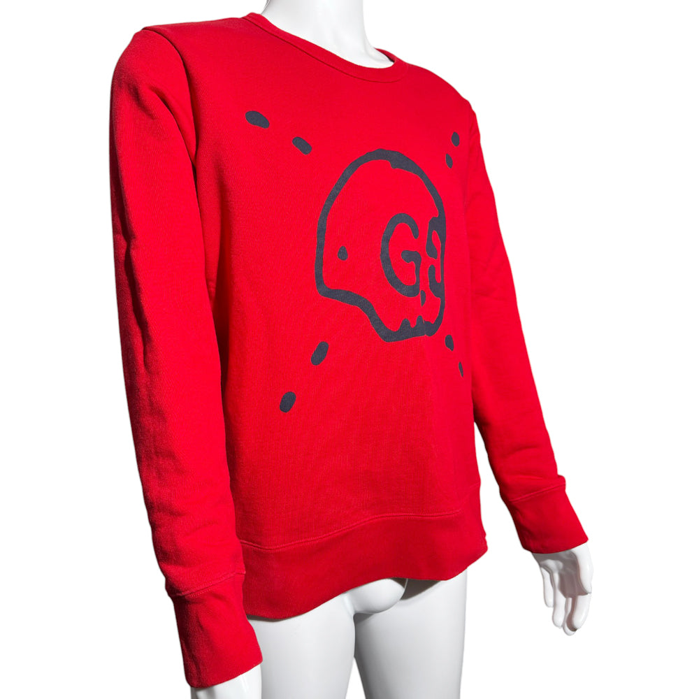 GUCCI Red Skull Jumper Size Large LHQ572