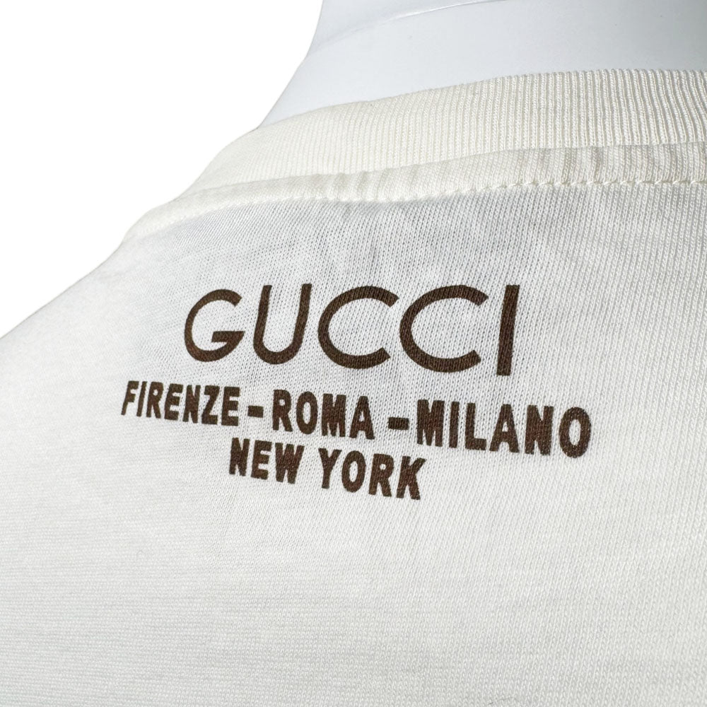 GUCCI White City T-Shirt Size L LHQ1725