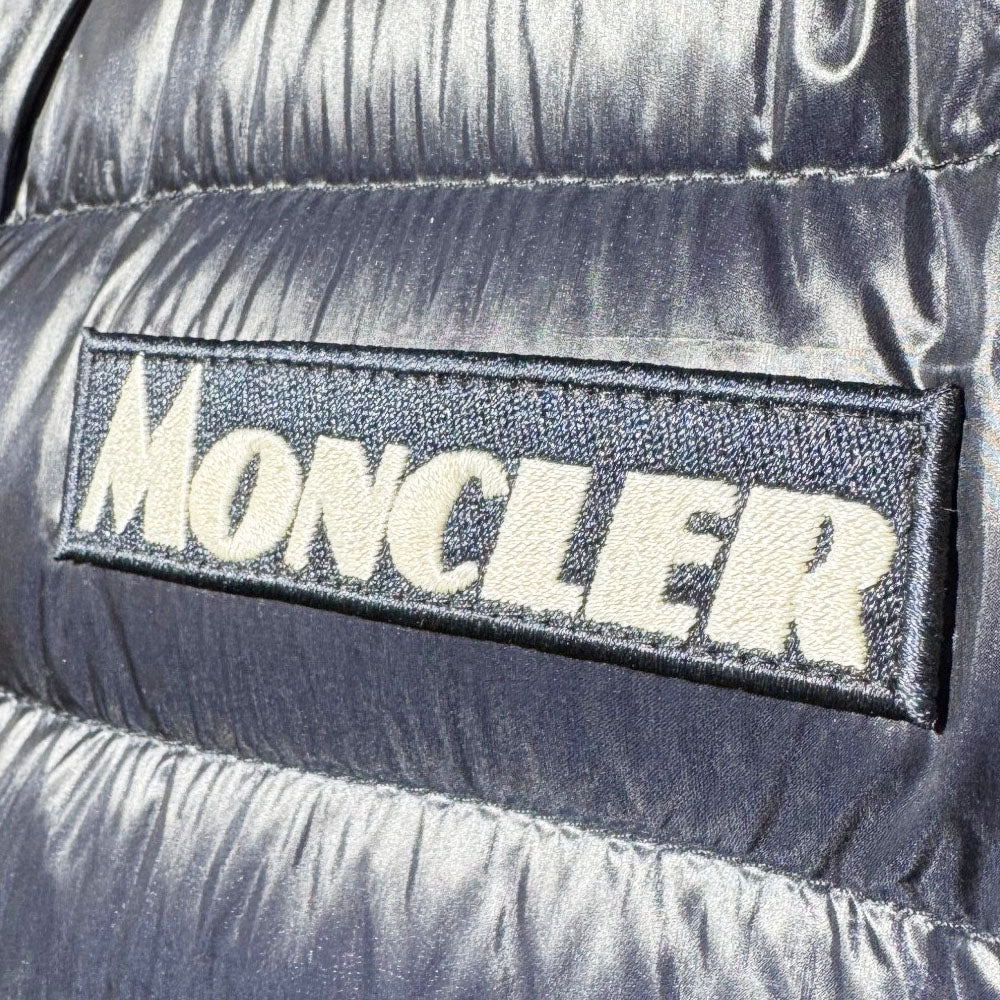 MONCLER Longue Saison Down Navy Puffer Jacket Size L LHQ1727