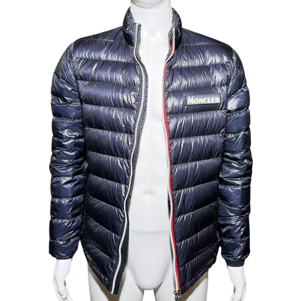 MONCLER Longue Saison Down Navy Puffer Jacket Size L LHQ1727