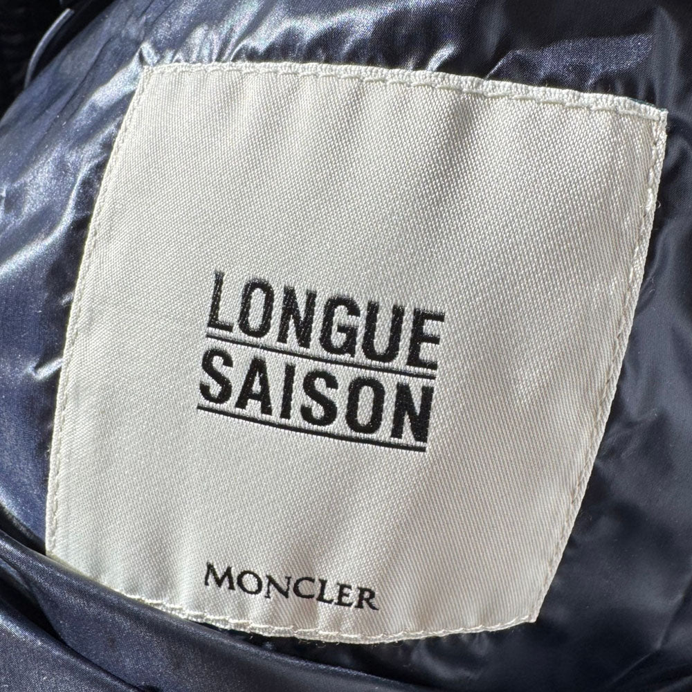 MONCLER Longue Saison Down Navy Puffer Jacket Size L LHQ1727