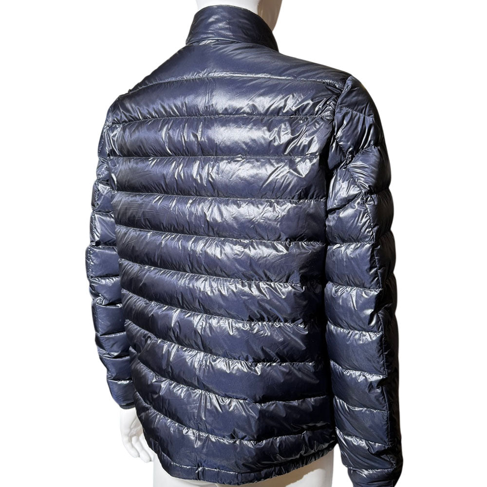 MONCLER Longue Saison Down Navy Puffer Jacket Size L LHQ1727